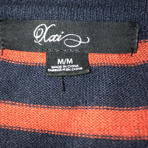 Forever21 Striped Button up Sweater - Picture 3 of 4